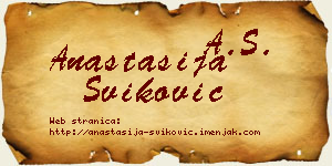 Anastasija Šviković vizit kartica